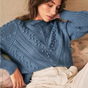 Sezane Solal Sweater in Blue